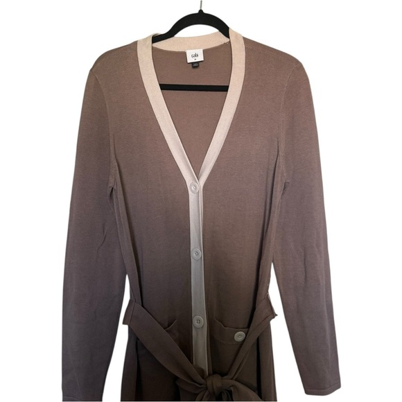 Cabi 616 Genteel Cardigan in Taupe - Picture 6 of 8